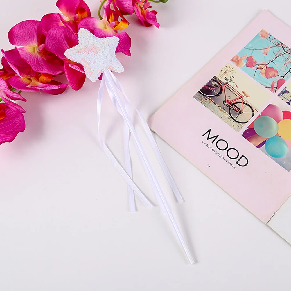 

6Pcs Star Fairy Wand Sequins Party Favors Performance Prop Birthday Gift Ideal for Fairy Cosplay and Stage