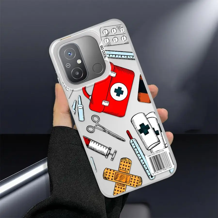 حافظة طبية رائعة للممرضات لهاتف Xiaomi Redmi Note 12 13 14 Pro Plus 10 11 Pro 11s 10s غلاف ناعم #2