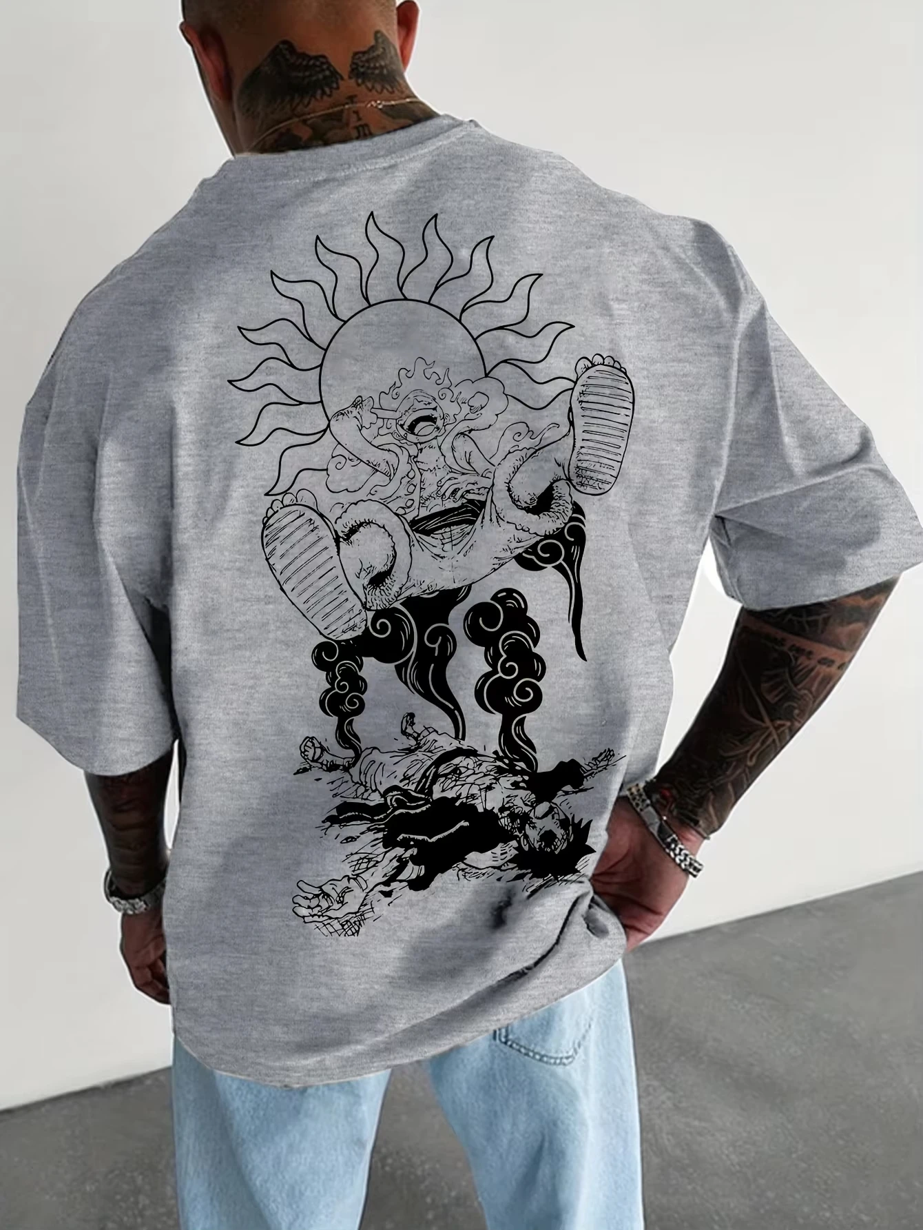 

Harajuku One Piece Graphic T-shirts Man Summer Y2k Clothes Women Cotton Oversized Short Sleeves Tee Casual Tops Streetwear