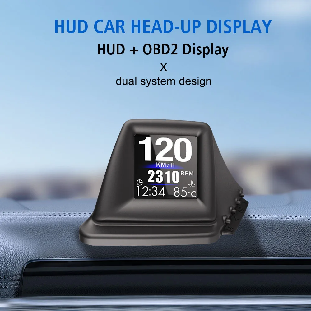 BeiDou GPS Car Head Up Display With Multiple Alarm Functions Altitude Date Speedometer Universal HD Display Screen