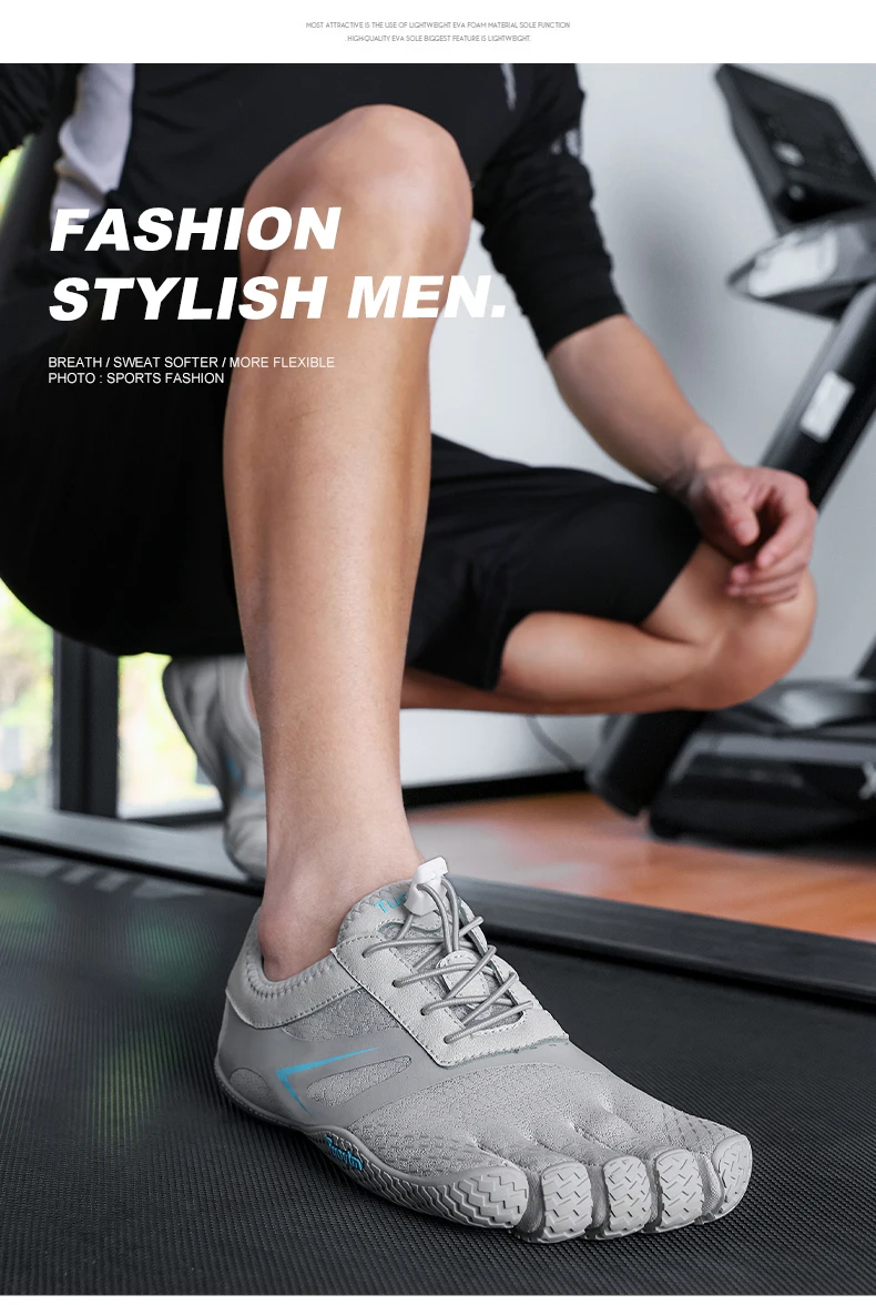 Professionelle Fünf-Zehen-Gym-Trainingsschuhe, Indoor-Sportschuhe, Komfort-Gewichtheber-Trainingsschuhe, Wander- und Watschuhe, rutschfest – Detail 14