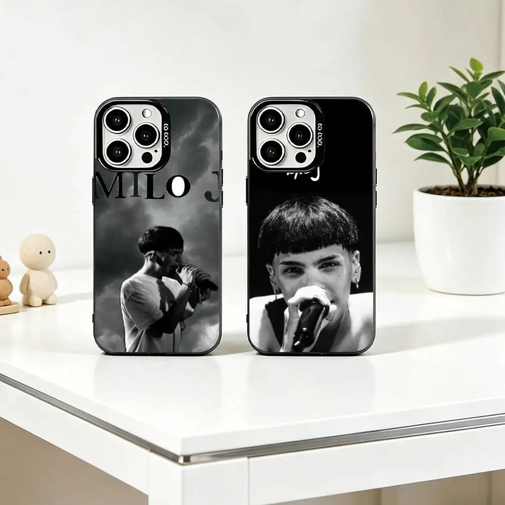 R-Rapper  M-Milo J Phone Case For iPhone 17,16,15,14,13,12,11 Plus,Pro Max,XS,Colorful Silver Phone case Funda Cover