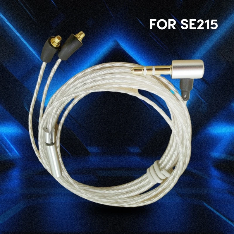 كابل MMCX مطلي بالفضة لسماعات SE535/215 يعمل على ترقية تجربة الاستماع الخاصة بك كابل النوى النحاسي الخالي من الأكسجين K1KF
