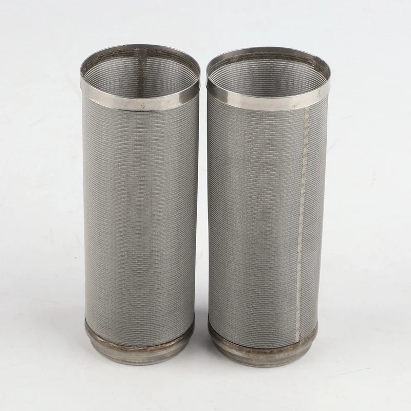 2pcs Customizable Stainless Steel 304 Mesh Filter Aquarium Irrgation Sprayer Water Pump Strainer Prefilter Spare Filter Element