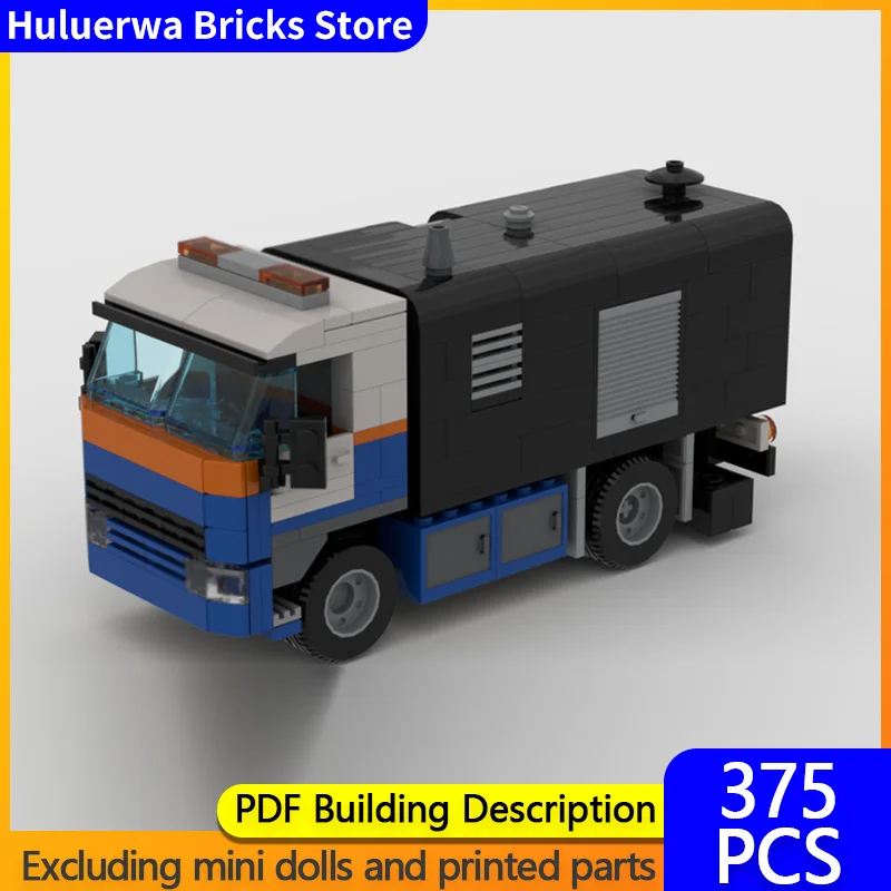 

Модель городской автомобиль MOC, строительные кирпичи, асфальтовый разбрасыватель, грузовик, модульная технология, подарки, праздник, сборка, детские игрушки, костюм