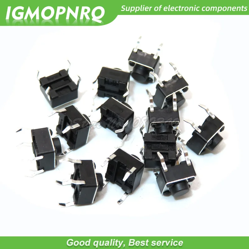 100 sztuk Mini Micro chwilowy dotykowy przełącznik wciskany 6*6*5mm 4 pin ON/OFF klawisze przycisk DIP 6x6x5mm włącznik dotykowy światła IGMOPNRQ