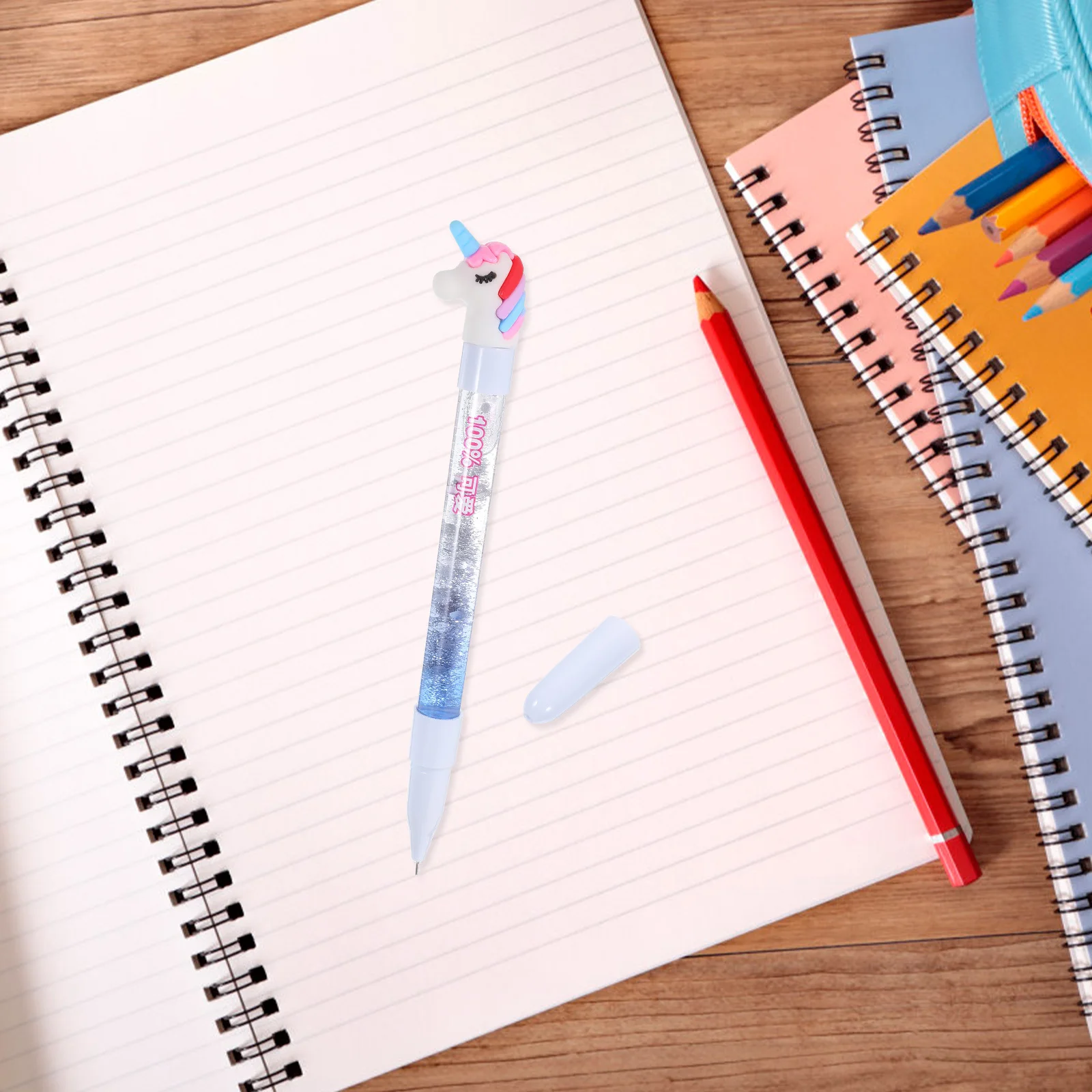 6Pcs Ink Pens Smooth Writing Adorable Decorative Cartoon Pens for Students and Teachers Birthday Writing Pen