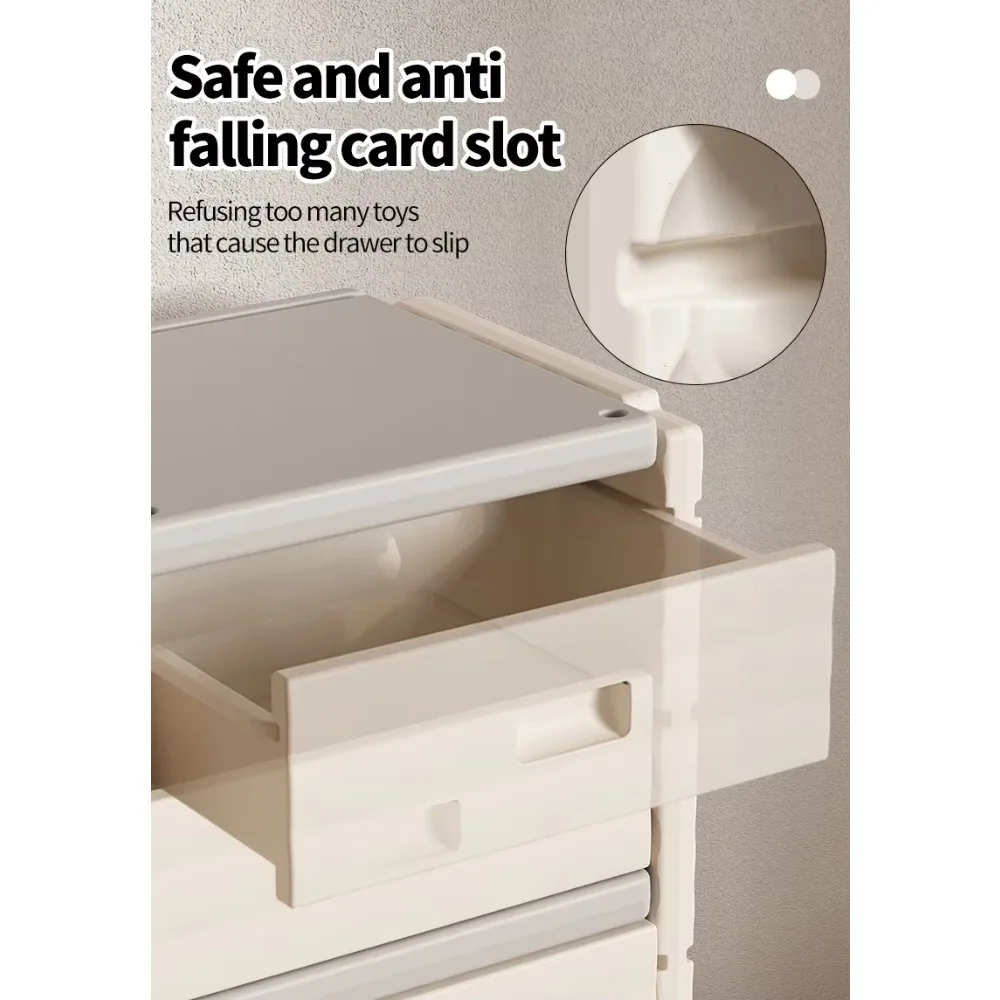 세 줄의 서랍이 있는 밀폐형 수납장: 옷, 장난감 등을 보관할 수 있는 세련되고 실용적인 수납 솔루션