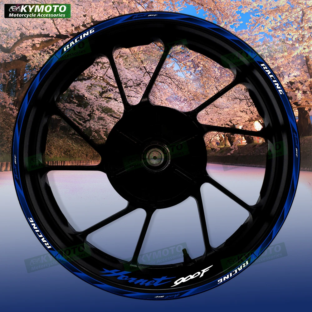 

For Honda HORNET 900F motorcycle accessories 17 inch front and rear wheel decals fairing hub reflective stripe stickers