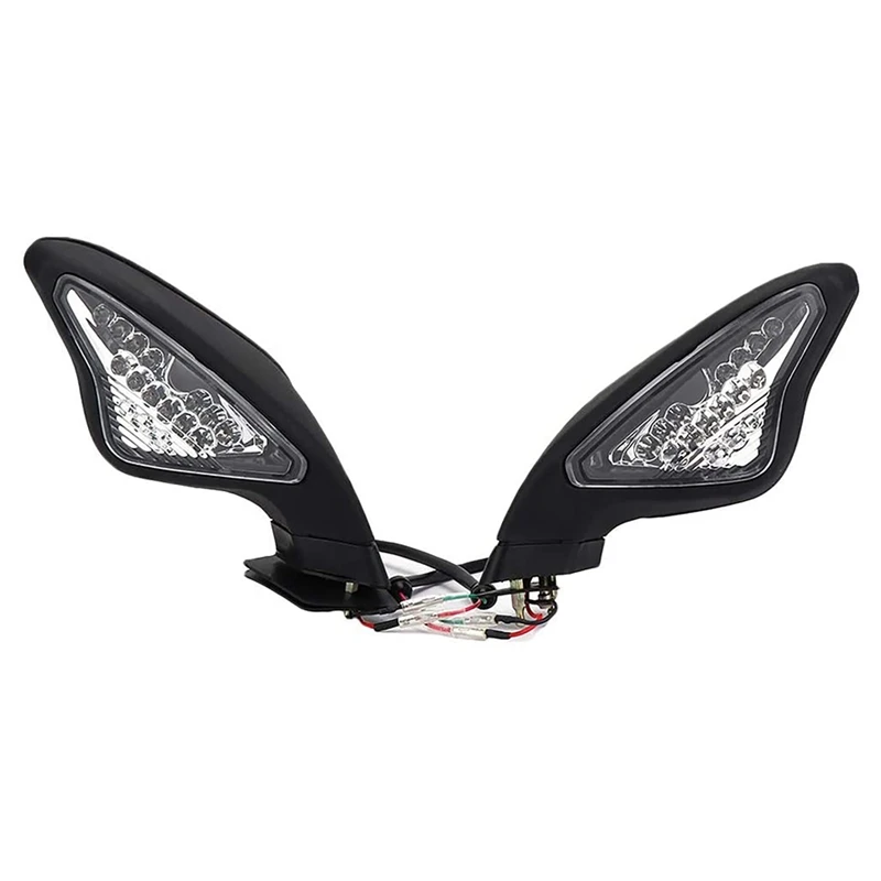 Motorcycle Rearview Mirror With Turn Signal LED Mirror For Ducati 848 1098 1098S 1098R 1198 1198S 1198R