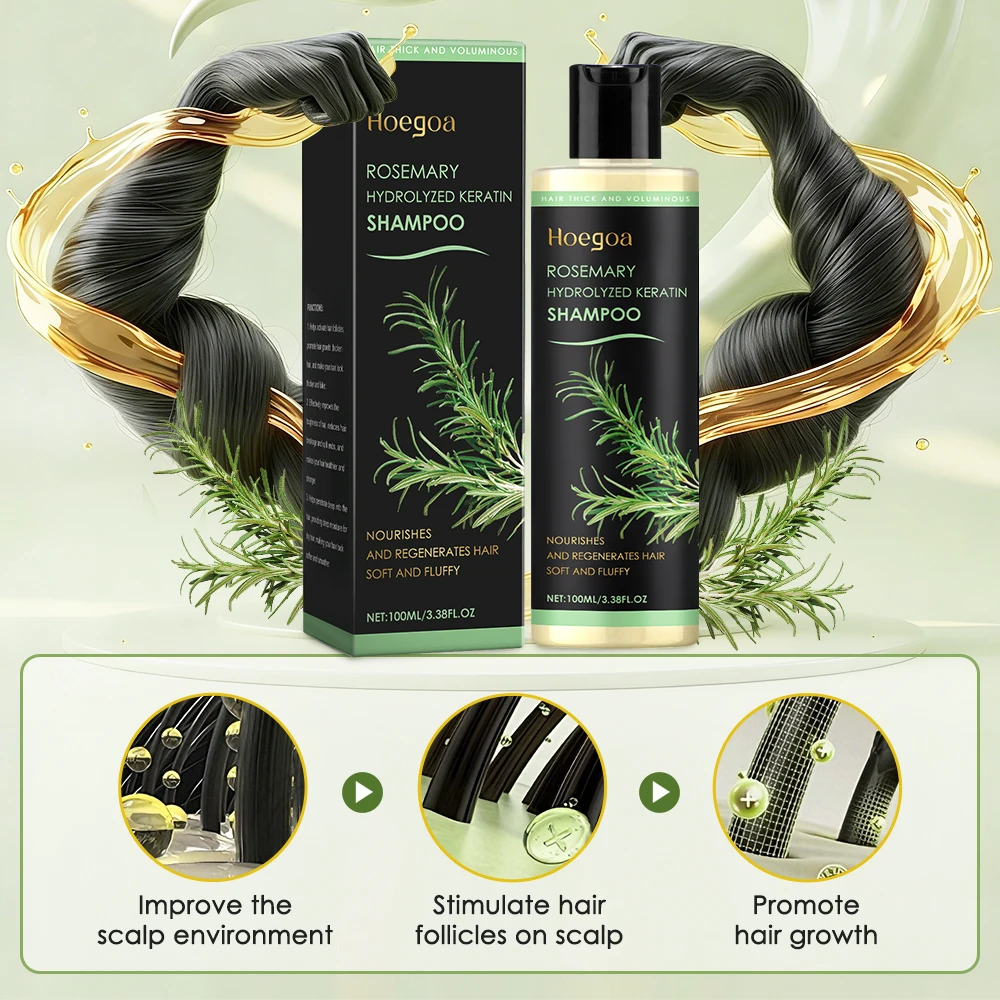 

Шампунь с розмарином для успокоения кожи головы, глубокого очищения, снятия зуда и перхоти, уменьшения секреции жира и устранения пушистости волос, освежающий.