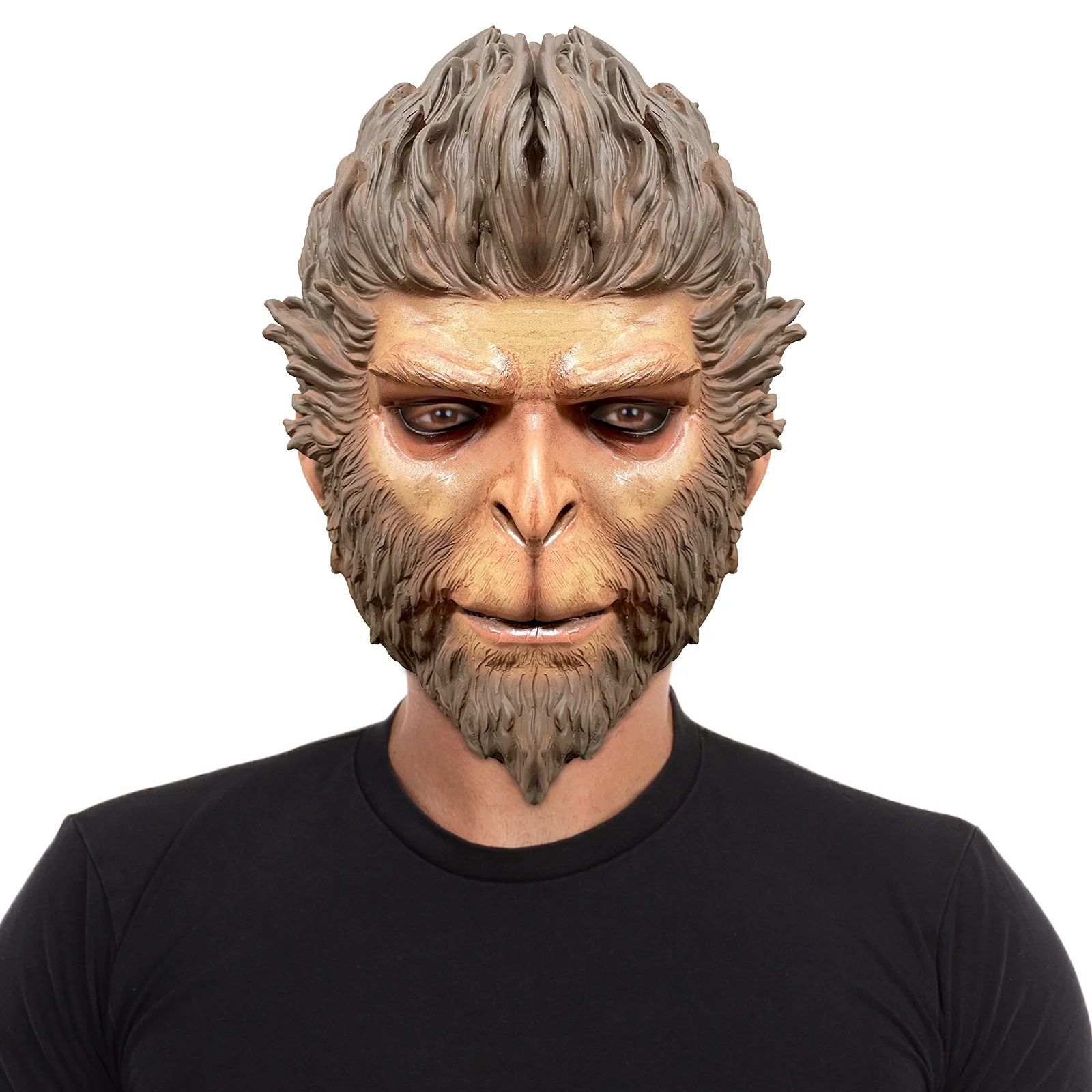 

Черная миф Wukong маска для косплея судьба одна обезьяна латексная игра Хэллоуин аксессуары реквизит для косплея маскарадный шлем