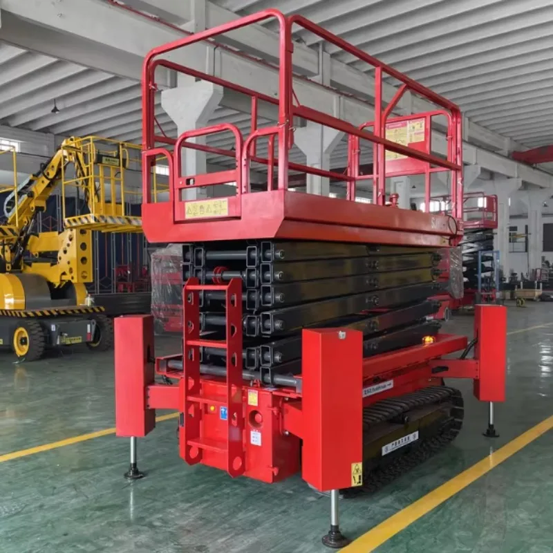 FOB Price Electric Crawler Hydraulic Track Lift Platform Anti Slip Remote Control Steel High Altitude Work Platform