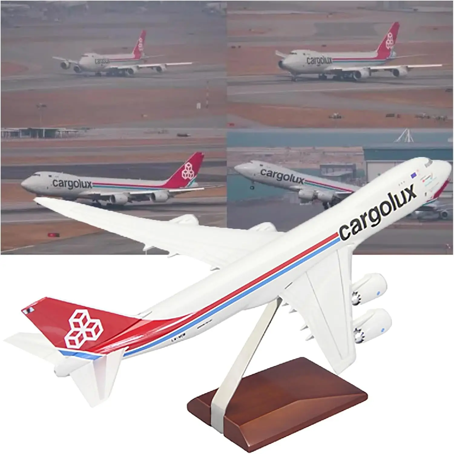 1:200 Cargolux B747-8F Aereo Modello in miniatura LX-VCB Aereo da passeggeri Regalo Ornamento Modello di aereo di simulazione