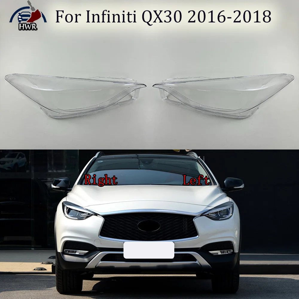 

Front Headlamp Cover Lamp Shade Headlight Shell Lens Plexiglass Replace Original Lampshade For Infiniti QX30 2016 2017 2018