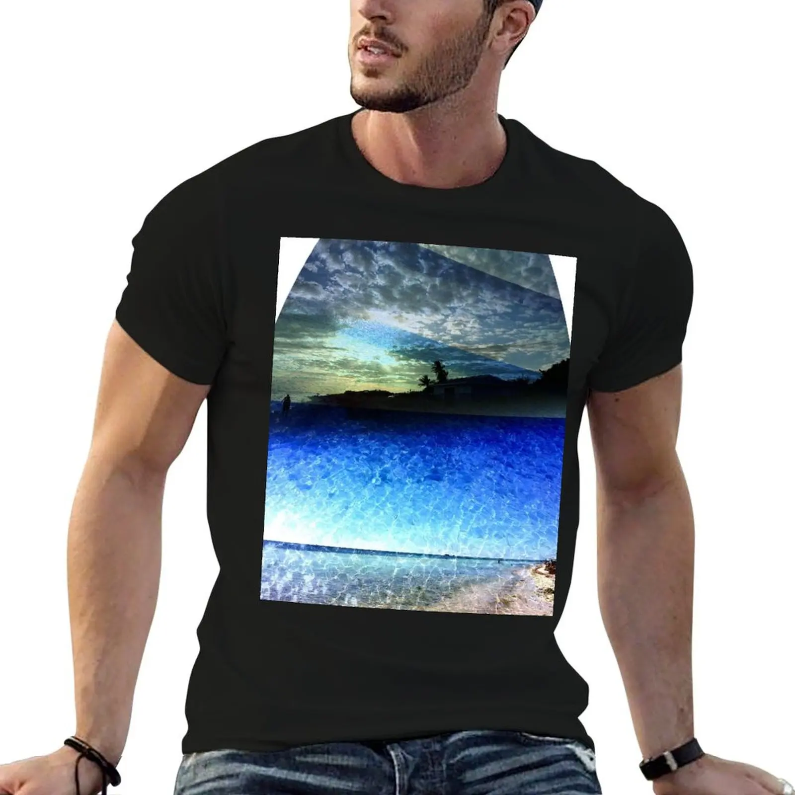 Sunset T-Shirt animal prinfor boys anime t shirts customizeds blanks t shirts for men cotton