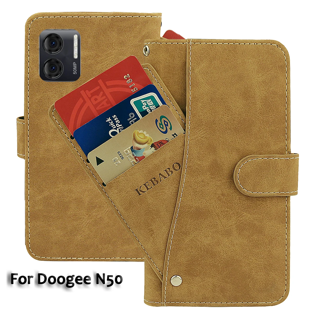 Vintage Leather Wallet Doogee Note 58 N30 N40 N50 N55 S35 S40 Lite Pro Case Flip Luxury Cover Phone Protective Cases Bags
