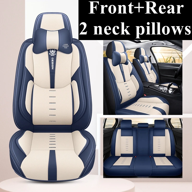 Leather Car Seat Cover For Renault Fluence Arkana Logan 2 Kadjar Megane 4 Kangoo Twingo Kaptur Accessories