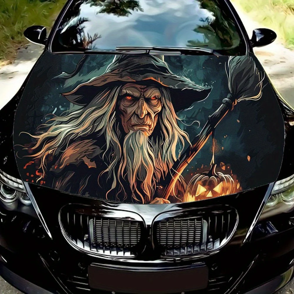 

Shadow Witch Pattern car hood stickers, waterproof self-adhesive, scratch resistant, easy to stick, durable car PVC stickers, ca