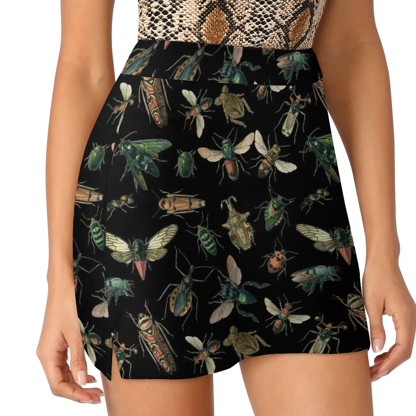 Insects! Mini Skirt korean style women clothing luxury clothes women