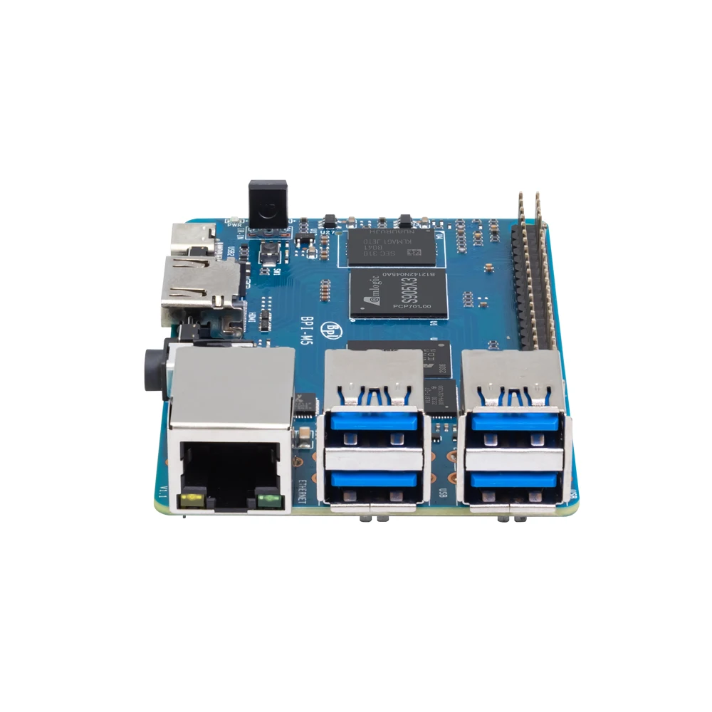 Banana PI BPI-M5-placa Amlogic S905X3 Quad Core ARM Mali G31, 4GB LPDDR4 RAM, 16GB eMMC Flash, compatible con Linux, Ubuntu, Linux