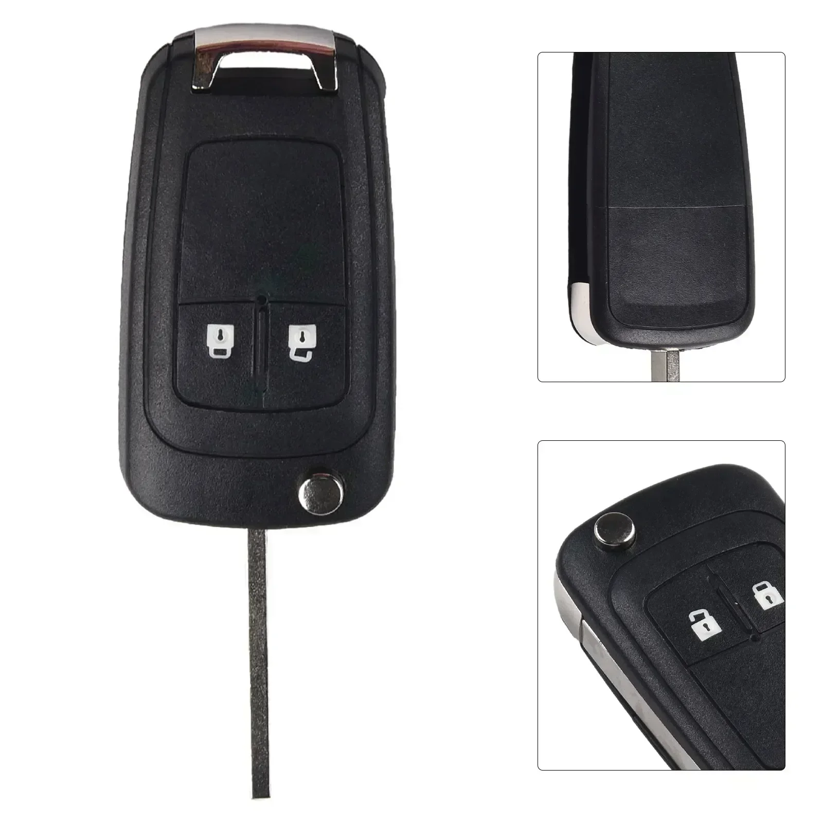 2-Button Car Folding Key Housing Replacement Folding Key For Opel Adam  For Astra J For Cascade For Corsa E For Karl For Mokka