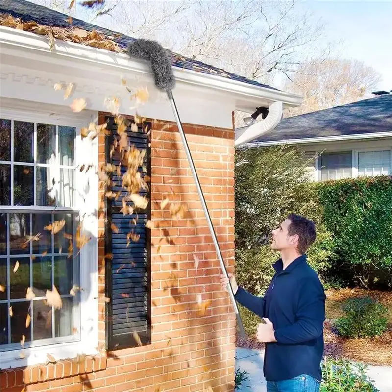ABKL-Gutter Cleaning Tool From Ground-Gutter Cleaning Tool-Easy Removal Of Leaves And Debris Under Gutter Hangers