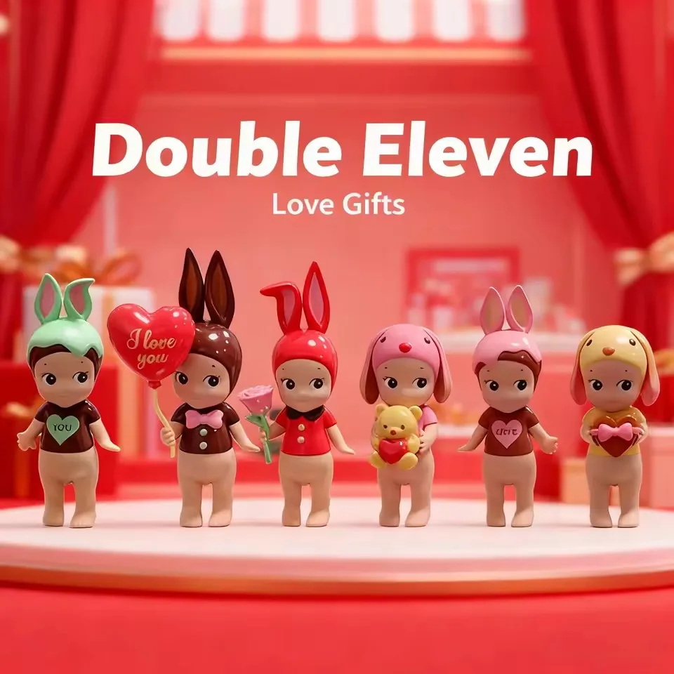 

Горячее аниме Love Angel, подарочная серия, слепая коробка, кукла-ангел, милое украшение для офиса из ПВХ ручной работы, подарок на день Святого Валентина