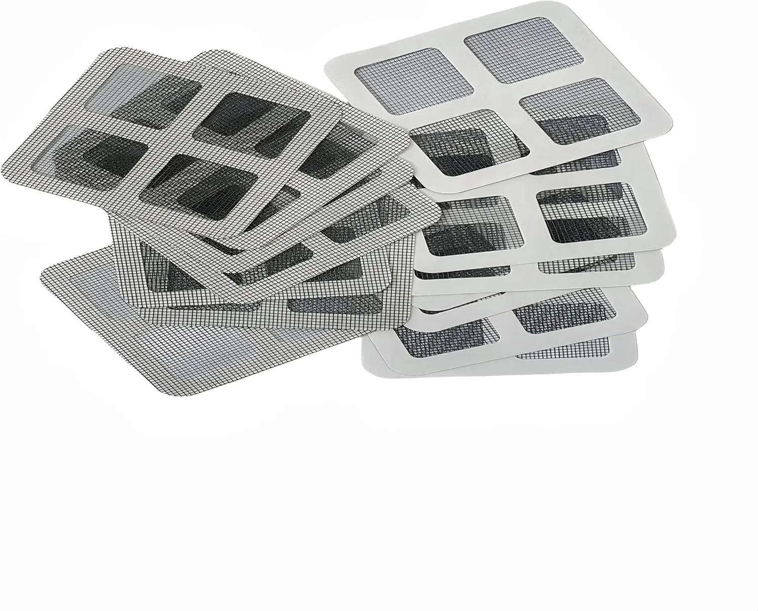 60pcs Mesh Sticker Anti-Clog Drain Filter - Disposable Protector for Kitchen Sink, Bathroom & Bathtub Hair