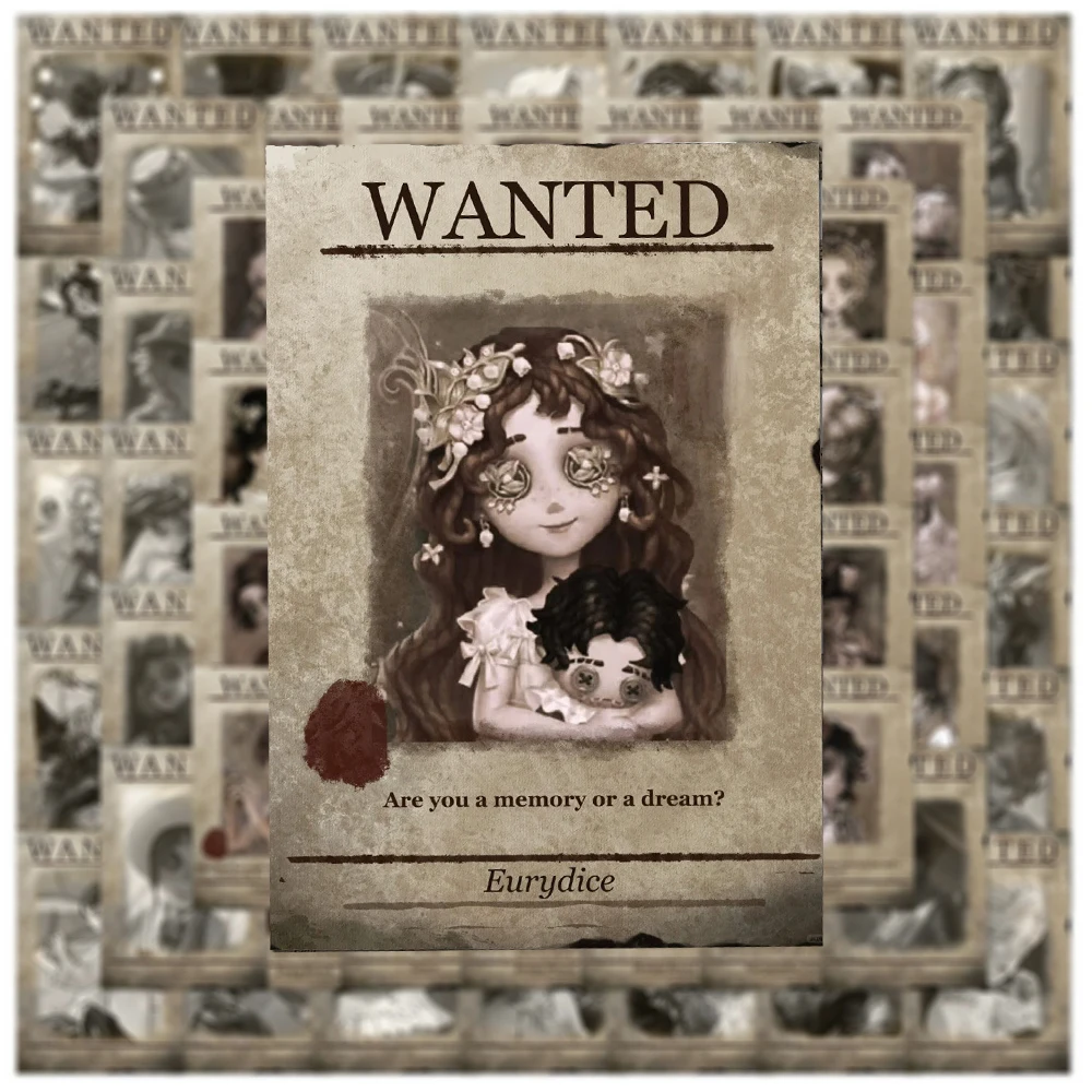 

10/30/64pcs Horror Identity Ⅴ Wanted Posters Stickers Cool Cartoon Decals DIY Phone Suitcase Guitar Anime Game Sticker for Kids