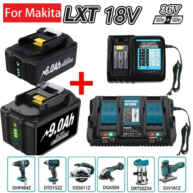 

BL1860 For Makita 18V Battery BL1850B BL1860b Rechargeable Li-ion Battery For Makita 18V Power Tool BL1830b BL1840 LXT-400