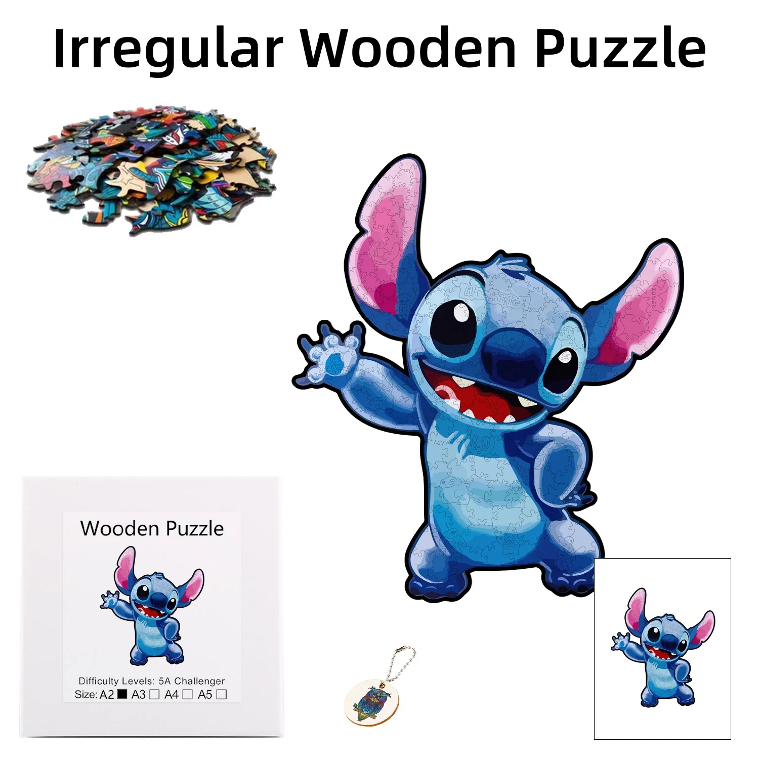 

Disney Alien Stitch Dancing And Dancing jigsaw Wooden Puzzle Is The Best Christmas Gift For Children Family And Friends