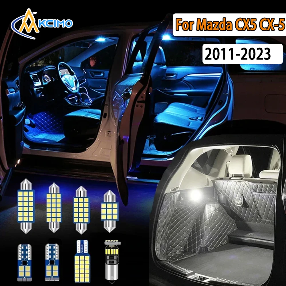 

Canbus LED Interior Light Kit For Mazda CX5 CX-5 2011 2012 2013-2023 Super Bright Dome Map Door Lights Easy Install Bulbs Set