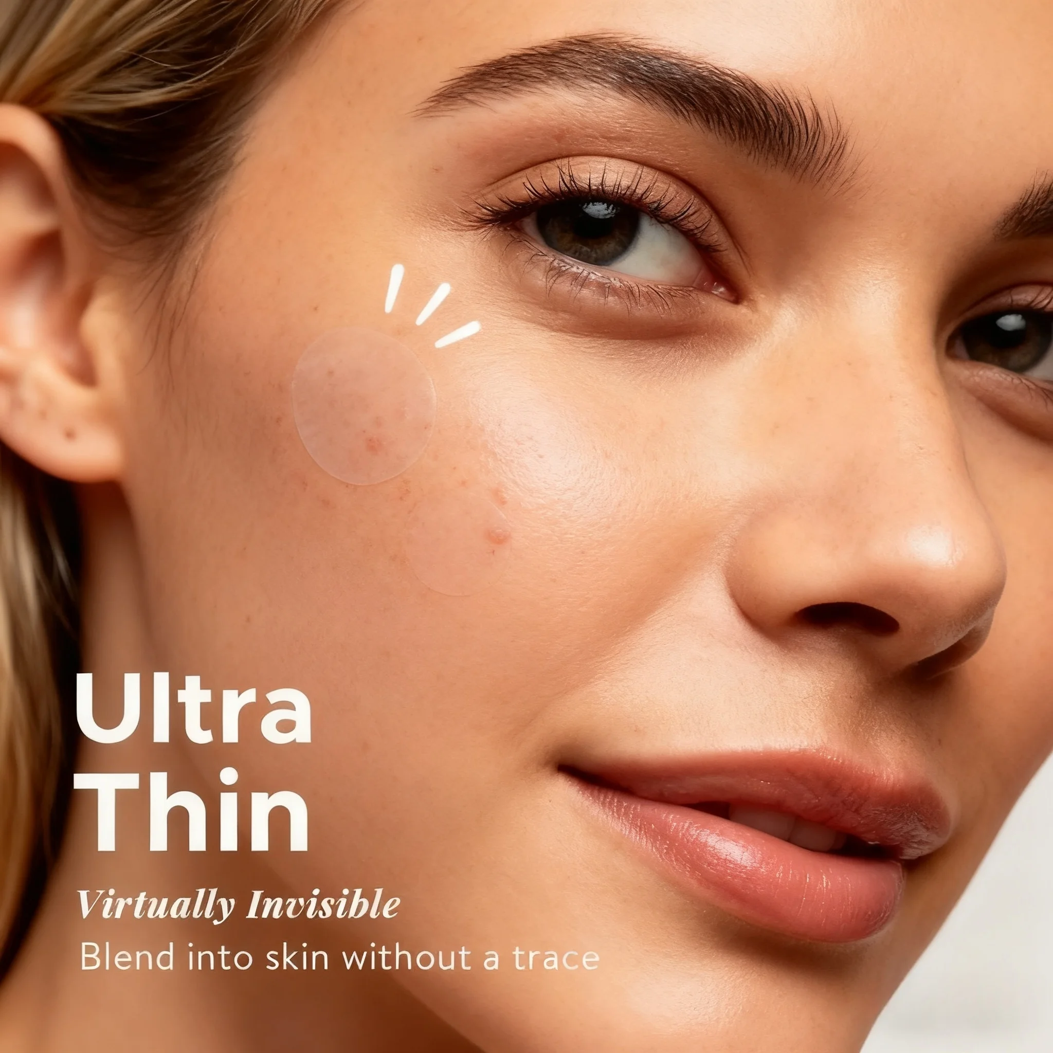 24-Piece HITWORKER Hydrocolloid Acne Patches - Invisible High-Quality Acne Treatment Patches with Salicylic Acid & Tea Tree Oil