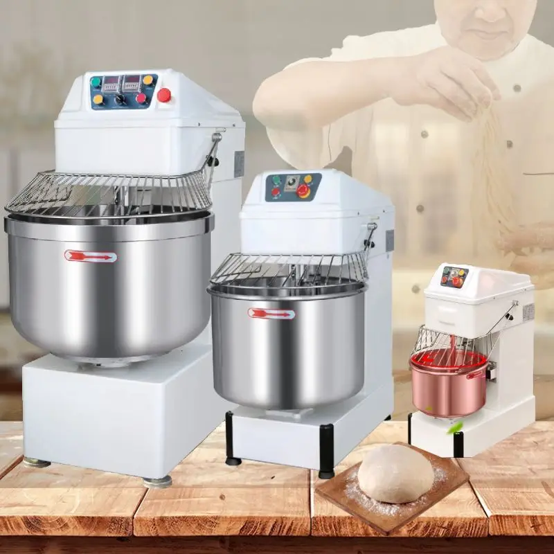 BIG industrial roti spiral bread dough mixer 5 12 10 15 25 30 50 100 kg wheat flour mixing machine for bakery baking from turkey