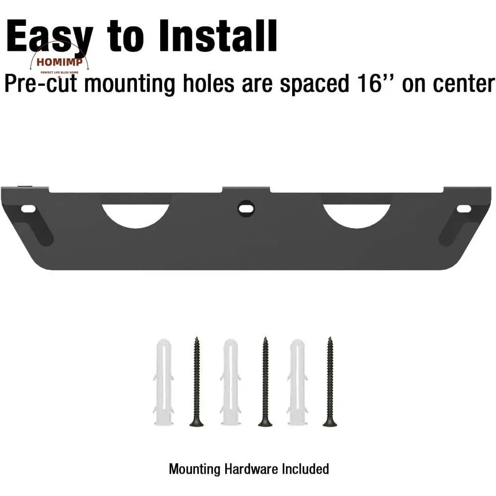 

Efficient 2 Bay Storage Rack Carbon Steel Wall Mount Grinder Stand Gray Space-saving Cord Hanger Wrenches