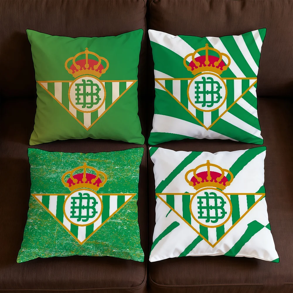 R-RrealS-ES B-BbetiS-ES Logo ZMLS Cushion Cover Cushion Cover Outdoor Sofa Decorative Square Living Room Bedroom Sofa Car