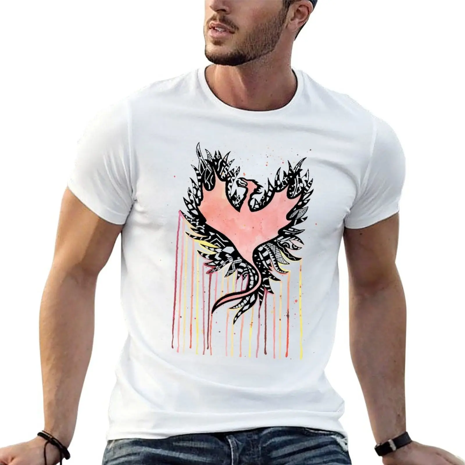 

t Phoenix T-Shirt shirts Watercolor personalised tshirt man t shirt designer
