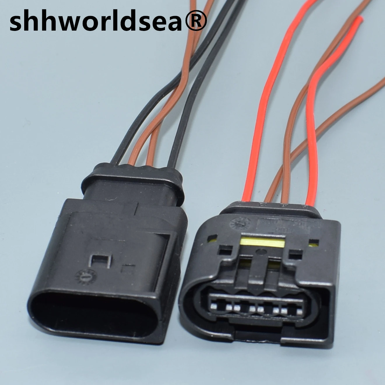 

Shhworldsea 4 контакта 9441491/2E0 905 КТ 699296/A699297 вилки зажигания с гнездовым и мужским разъемами автомобильный разъем для BMW MIN Smart