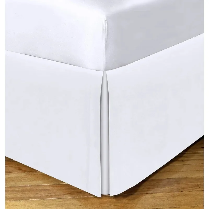 

Queen Size White Bed Skirt with Extra-Long 21" Drop Length