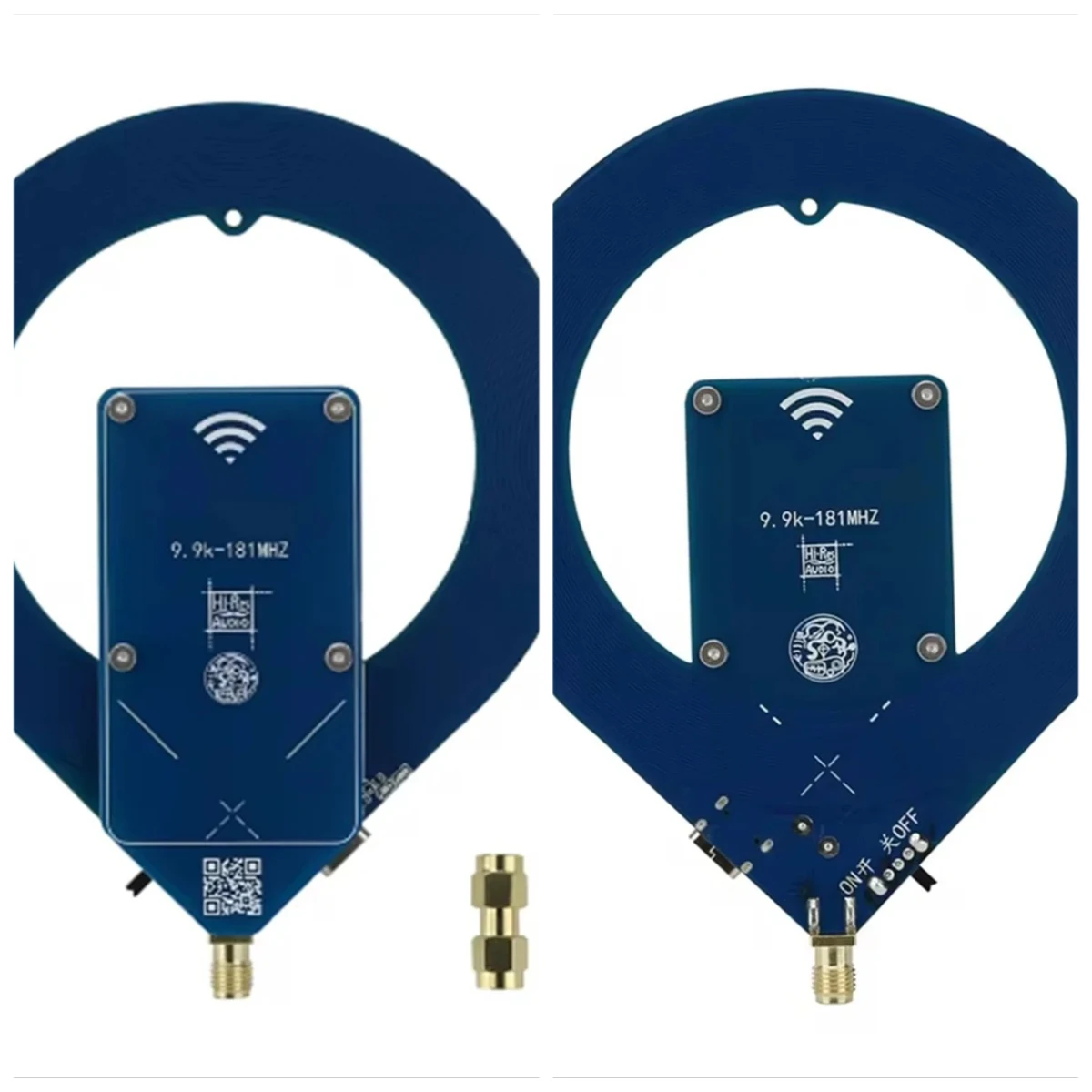 High Gain Loop Antenna 10KHz-180MHz Mini Active Antenna LW/MW/SW/FM Aviation Portable High Gain Loop Antenna Compatible SMA-K/SM