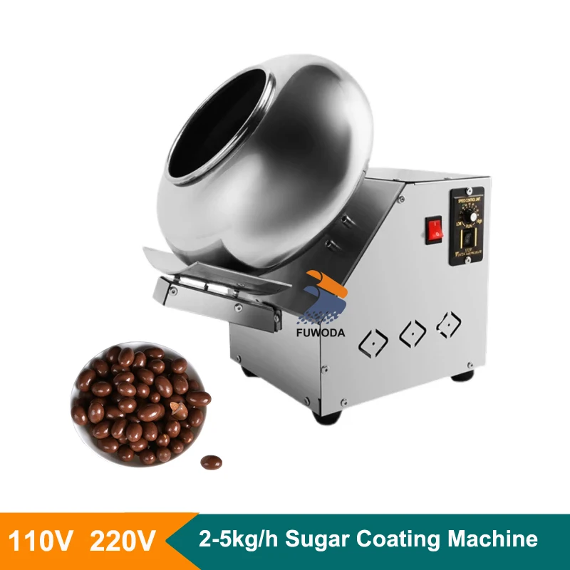 Automatic 1-3kg Chocolate Coating Machine Sugar Coating Peanut Coating Polishing Coating Machine 110V 220V Hot Selling