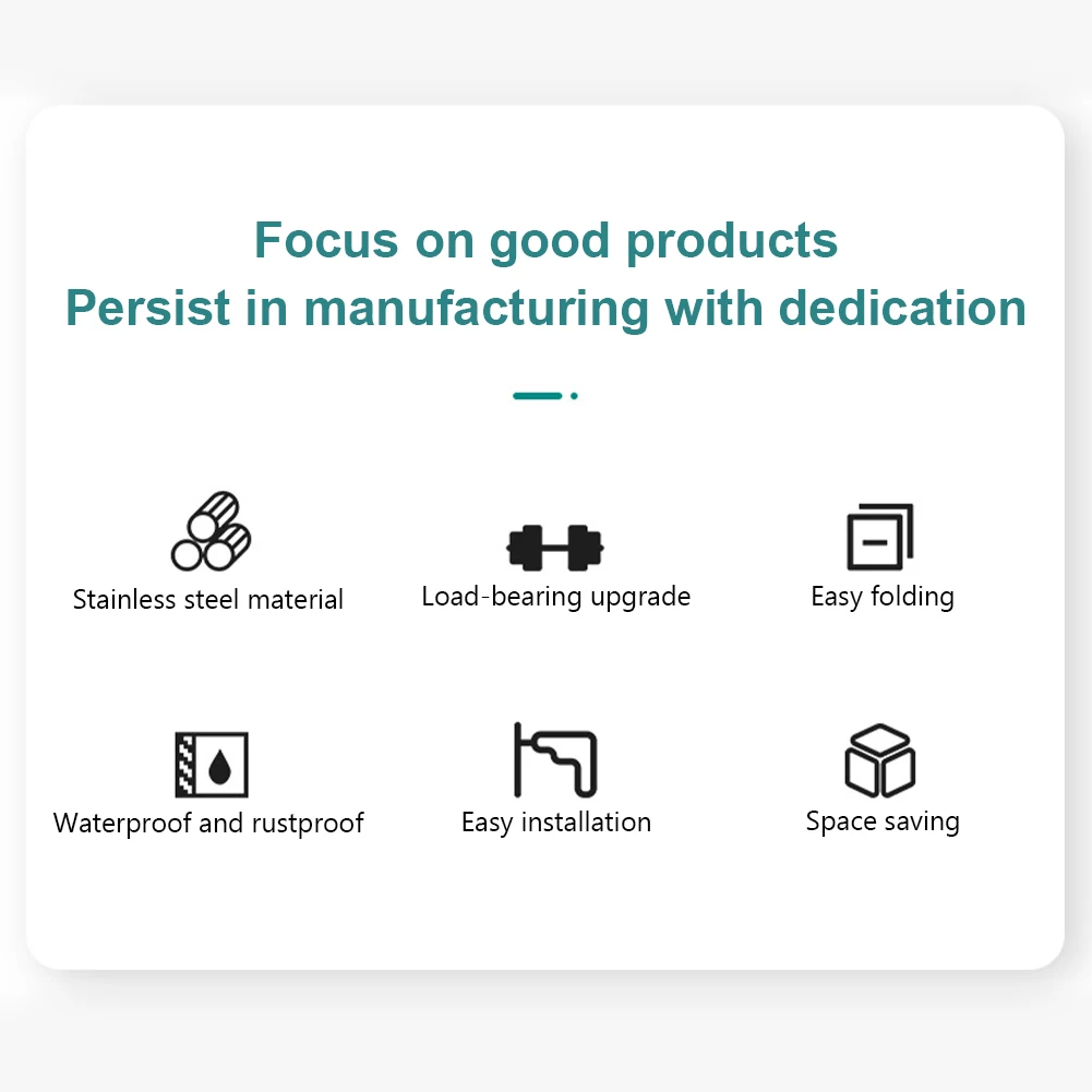 2Pcs Collapsible Shelf Bracket Stainless Steel Floating Shelf Brackets Multi-Function Workbench Support for DIY Home Table Bench