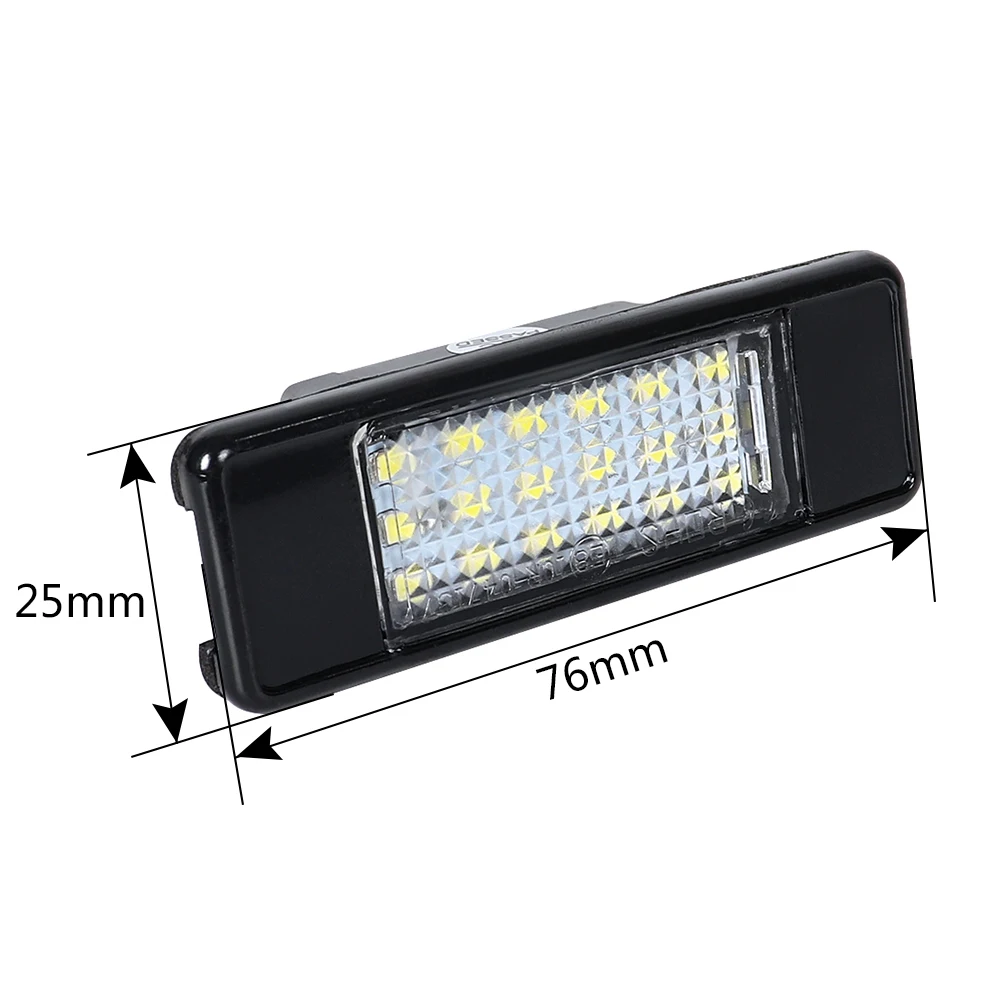 2 قطعة خالية من الأخطاء الأبيض LED لوحة ترخيص السيارة مصابيح كهربائية اكسسوارات لسيتروين C2 C3 C4 C5 C6 C8 بيجو 106 308 3008 207 307