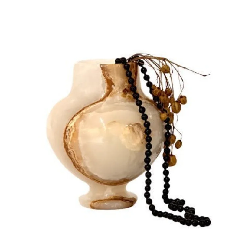 i wind bookshelf bookcase wine cabinet decoration jade flower ware vase maple single jade cong vase soft decoration