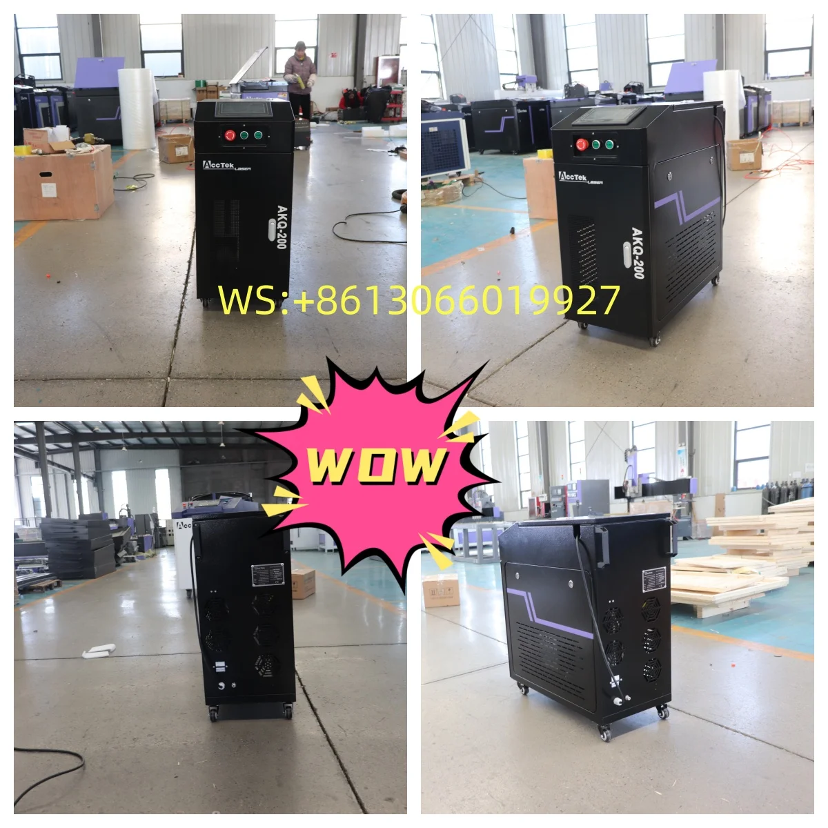 Portable 100W 200W 300W 500W 1000w Pulse Fiber Laser Cleaner for Rust and Paint Removal