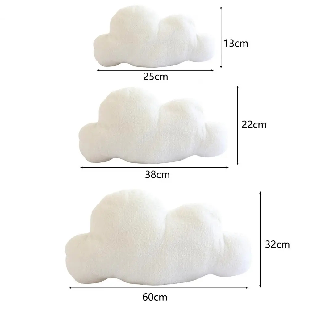 Almohada decorativa supersuave, cojín con forma de nube, fácil de cuidar, para sala de estar, sofá