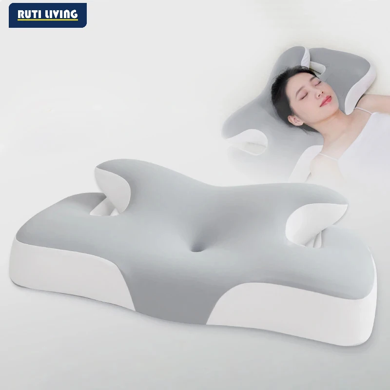Cervical Neck Pillow Memory Foam Sleeping Pillows Ergonomic Orthopedic Neck Support Contour For Side Back Stomach Sleepers