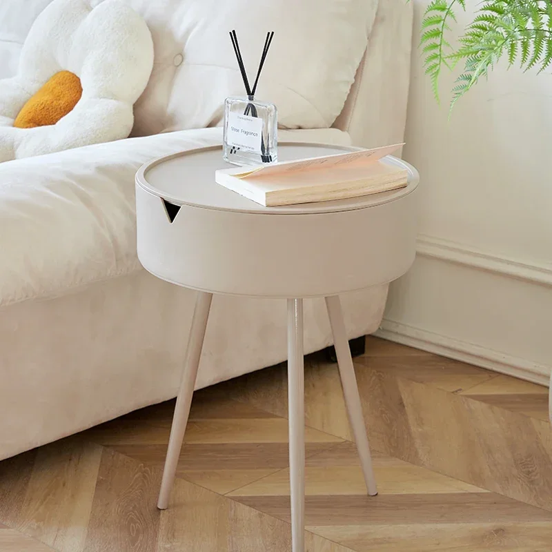 

Cream Style Coffee Sofa Tables Living Room Storage Plastic Nordic Sofa Tables Standby Simple Design Home Furniture Tavolino LLST
