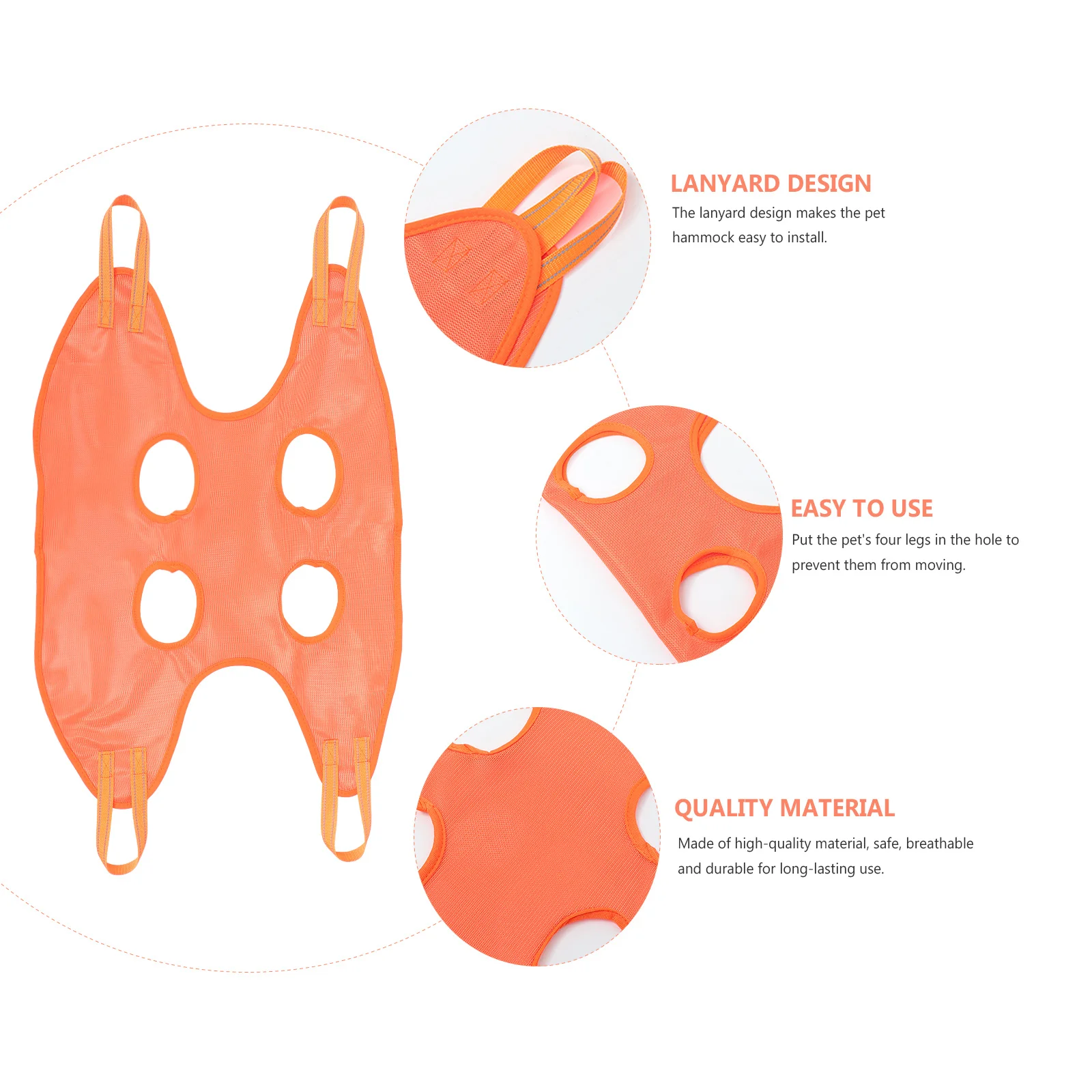 

1Set Professional Pet Grooming Hammock Ergonomic Safe Breathable for Dogs Cats Nail Clipping Bath Time Home Pet Shop Essential